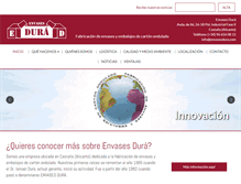 Tablet Screenshot of envasesdura.com